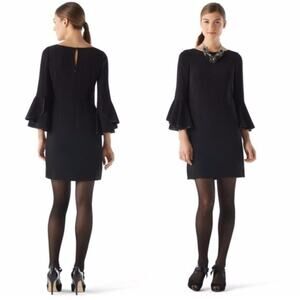 Black House White Market Bell Sleeves Black Dress